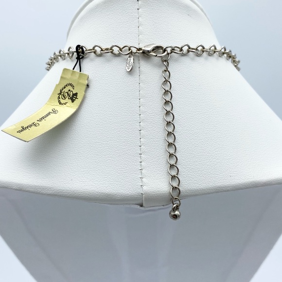 NEW Premier Designs Arabella Silver Plated Beaded Lariat Looking Ornate Necklace - Picture 5 of 15